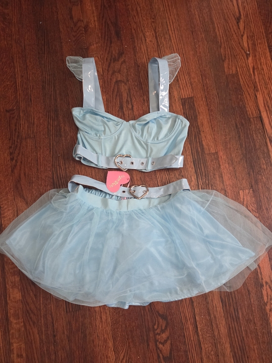 Sugar Thrillz Dresses & Skirts - Sugar Thrillz Pastel Blue Tulle Skirt and Top Combo